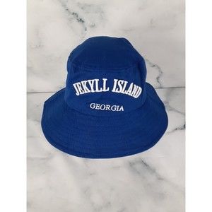 JEKYLL Island GA. Blue  Size 7 Fits All Bucket Hat  Men’s Cap Lucky 7